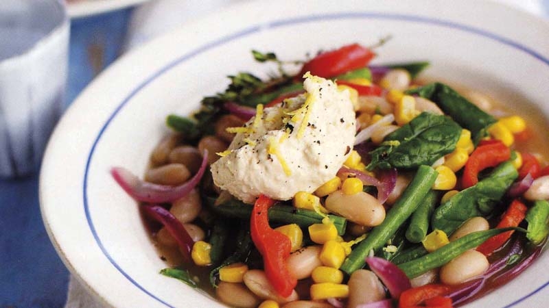Summer White Bean and Vegetable Stew