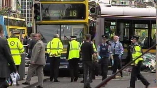 Tram and double-decker bus collided in Dublin city centre over two years ago