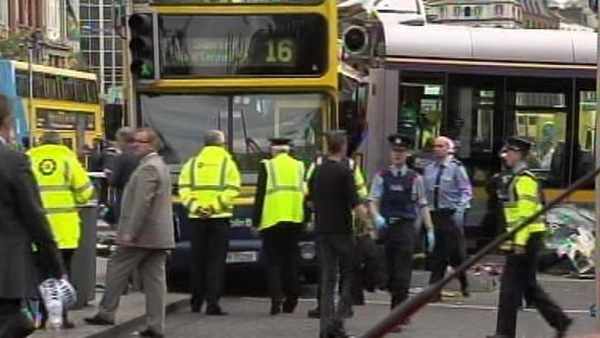Tram and double-decker bus collided in Dublin city centre over two years ago