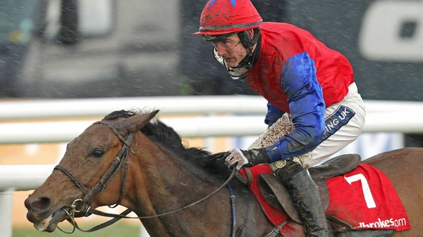 Ruby Walsh and Quevega en route to landing the Ladbrokes.com World Series Hurdle at Punchestown