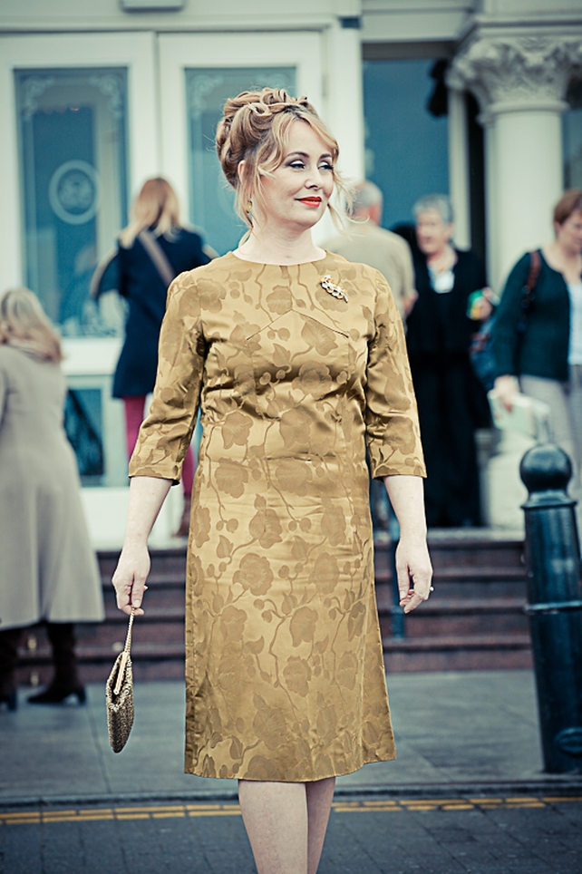 One of the vintage looks displayed last weekend