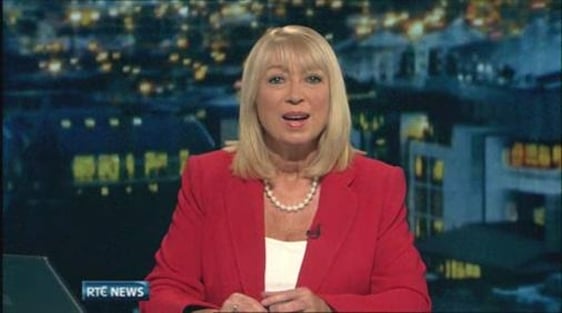 Anne Doyle reads her final news broadcast on 25 December 2011.