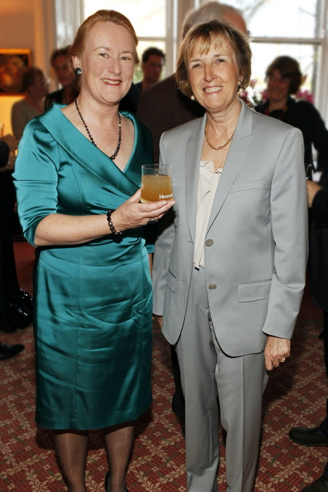 Joan Garahy and Amb Madame Emmanuelle d'Achon (Photographer: Kieran Harnett)