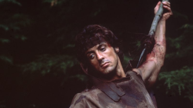 Stallone in the first Rambo film