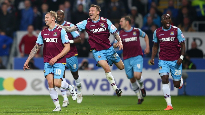 Jack Collison (L) put the Hammers on their way with a first half double