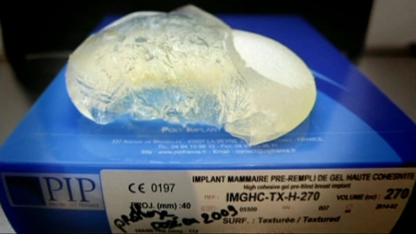 Around 1,500 Irish women had a PIP implant, which contained unapproved industrial-grade silicone gel