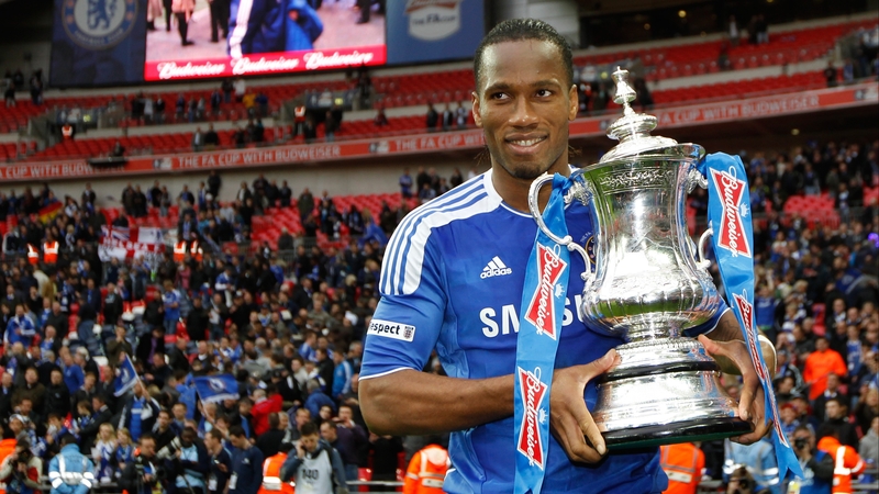 Didier Drogba became the first man to score in four FA Cup finals