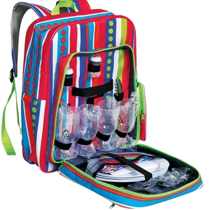 Cool Bag Backpack and 4 Person Place Setting. €36.49, Argos