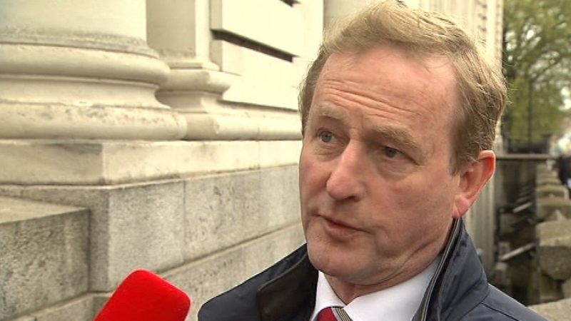 Enda Kenny said it was important Ireland wastes no time in sending out a message of certainty