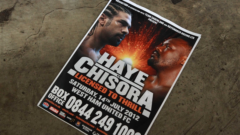 A promotional flyer for the proposed bout