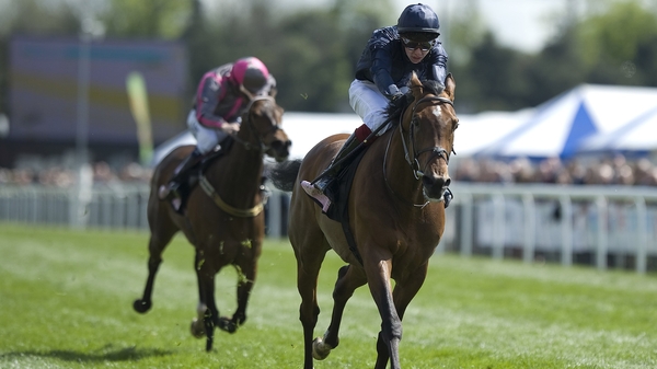 Joseph O'Brien pulls clear aboard the winner