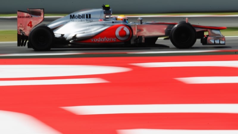 Lewis Hamilton was quickest is Spain but has lost his pole position