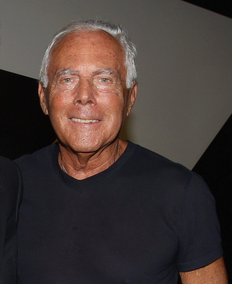 Italian designer Giorgio Armani