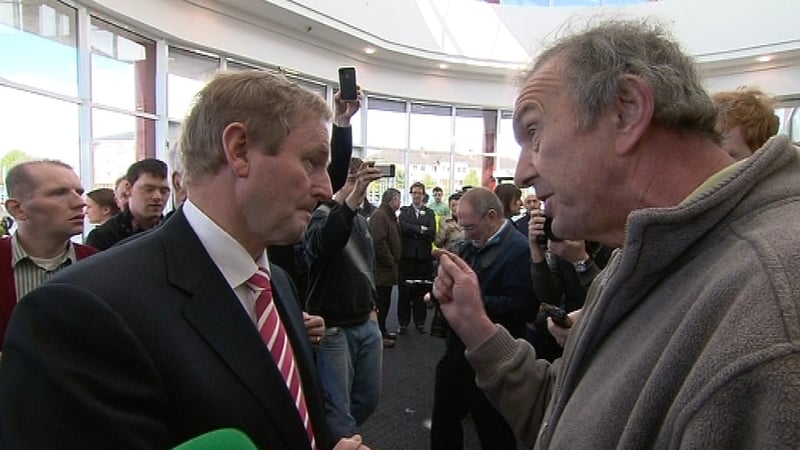 Protesters from the anti-household charge and septic tank campaigns in Athlone
