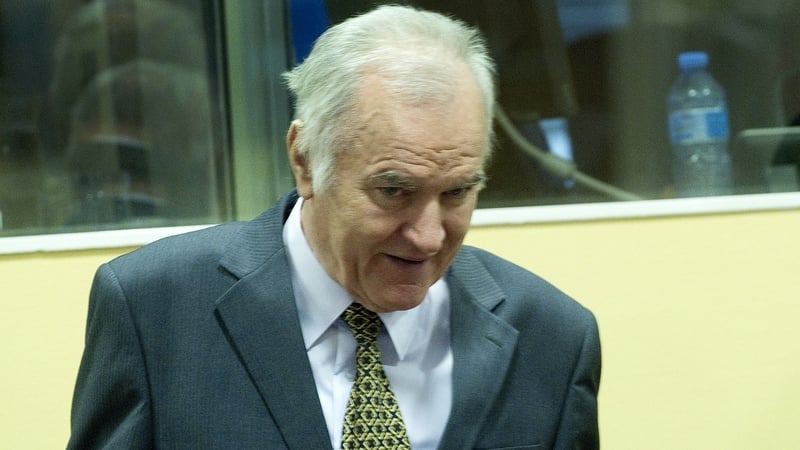 Ratko Mladic denies the 11 war crimes charges