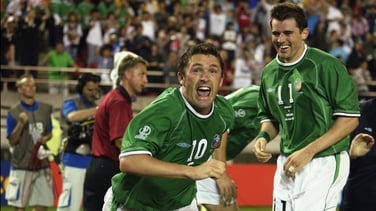 RTÉ Archives Robbie Keanes Family Watch World Cup Sponsored by the credit union