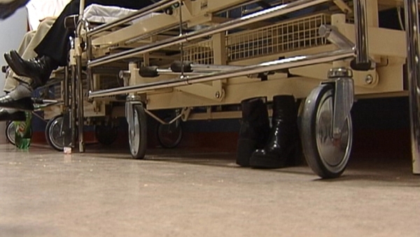 There is heavy overcrowding as patients wait to be admitted to a bed