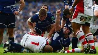 Sean O'Brien scored Leinster's first try