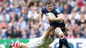The Ireland captain gets past Darren Cave