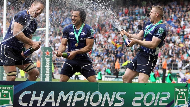 Nacewa celebrates last year's Heineken Cup success