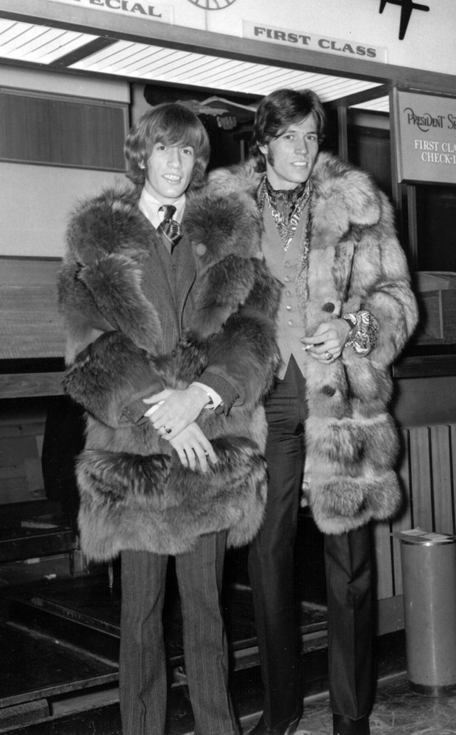 Pictured in 1967 with brother Barry