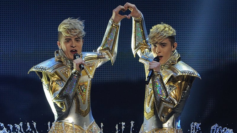 Jedward - Dublin twins were the last act to claim one of the 10 places for the contest on Tuesday night