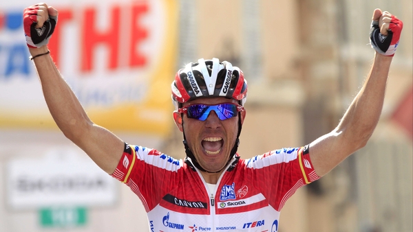 Joaquim Rodriguez won the sprint finish