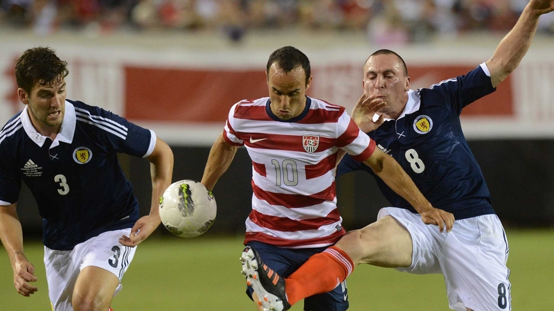 Landon Donovan scored a hat-trick against Scotland