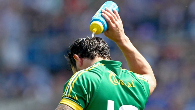 Paul Galvin tries to cool down in Semple Stadium