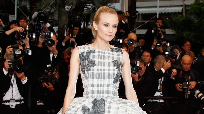 Kruger in Dior couture