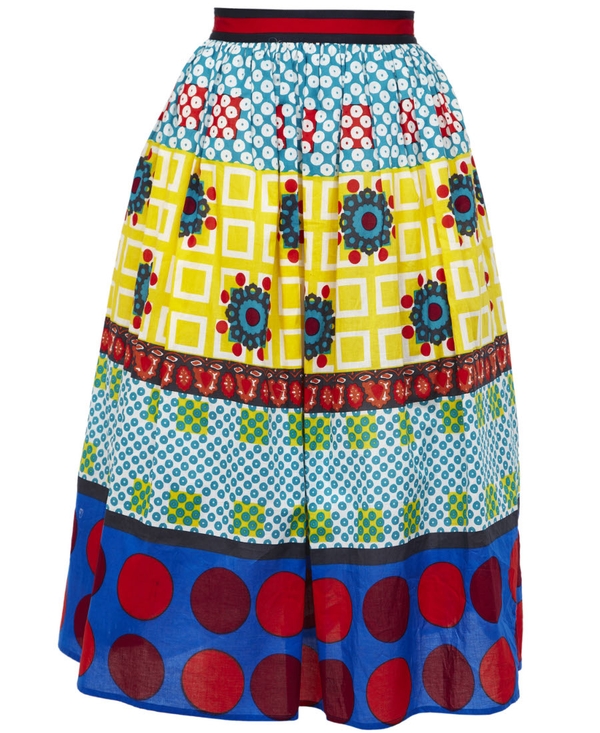 Asos Cotton Midi Skirt