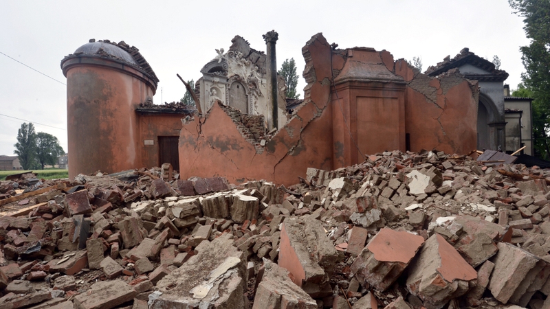 23 people were killed after two violent shocks 10 days apart in the Emilia Romagna region in May 2012