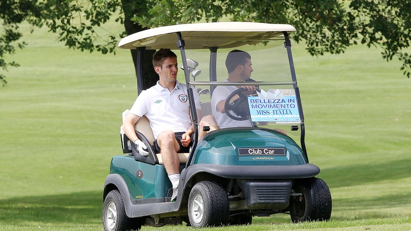 Kevin Doyle and Shane Long have established themselves as the most feared golfers in the Irish camp