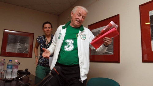 Republic of Ireland manager Giovanni Trapattoni was speaking at a press briefing in Hungary this evening