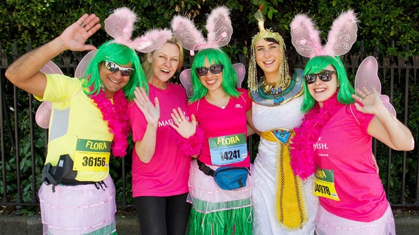 Make A Wish Ireland had over 500 participants at the Flora Womens Mini Marathon, Dublin. Pic Credit: Paul Sherwood