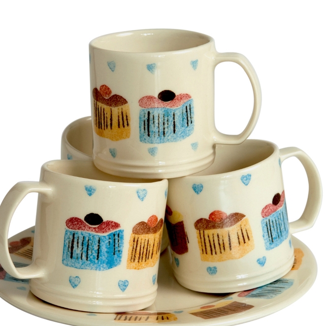 Aston Pottery Cup Cakes Collection Mugs; €16 per mug from Aston Pottery