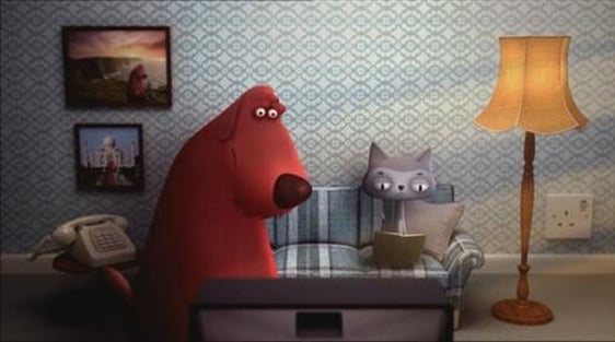 Tommy and PJ in a SAORVIEW television advertisement.