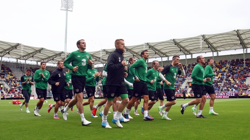 The Municipal Stadium in Gdynia hosted the Republic of Ireland's opening training session in Poland