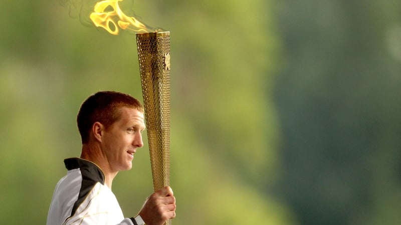Ten-time hurling All-Star Henry Shefflin toured Croke Park with the torch