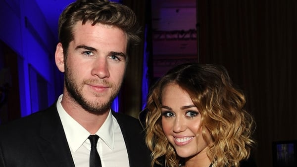 Liams Hemsworth and Miley Cyrus