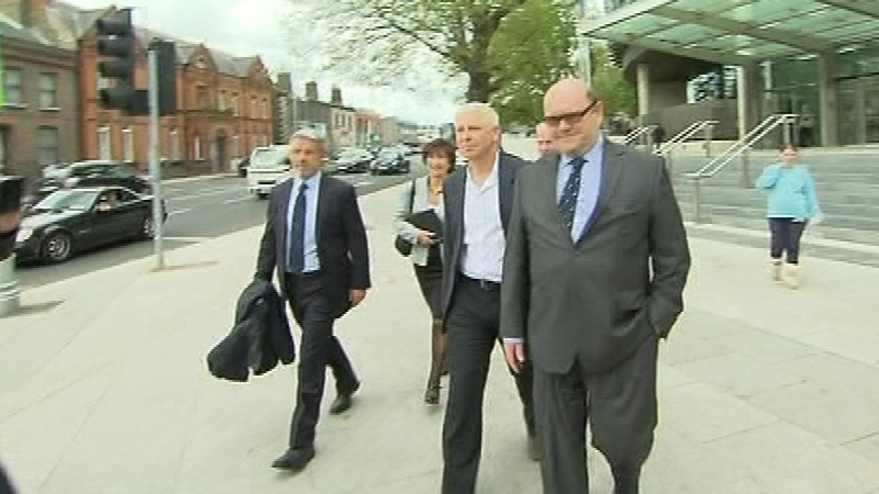Adam Clayton was accompanied to the Circuit Criminal Court by U2 manager Paul McGuinness
