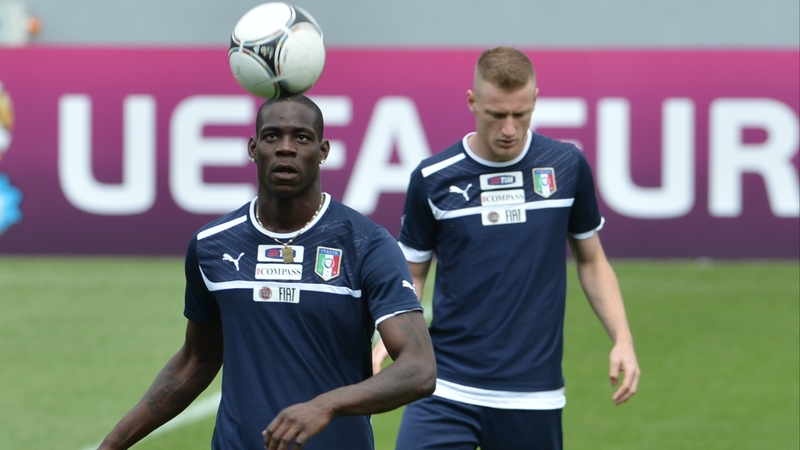 Mario Balotelli was abused during training with Italy