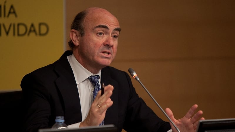 Spanish Economy Minister Luis de Guindos said there would be no austerity conditions