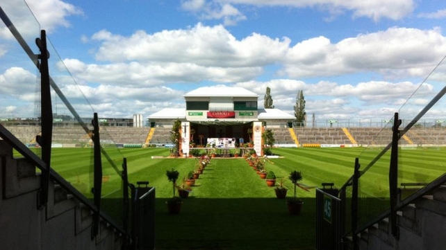 O'Connor Park in Tullamore before the open-air mass on 9 June (Pic: Ciaran Gilligan