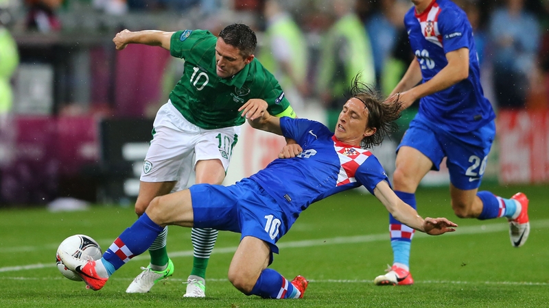 Robbie Keane and Luka Modric experienced contrasting fortunes in Poznan