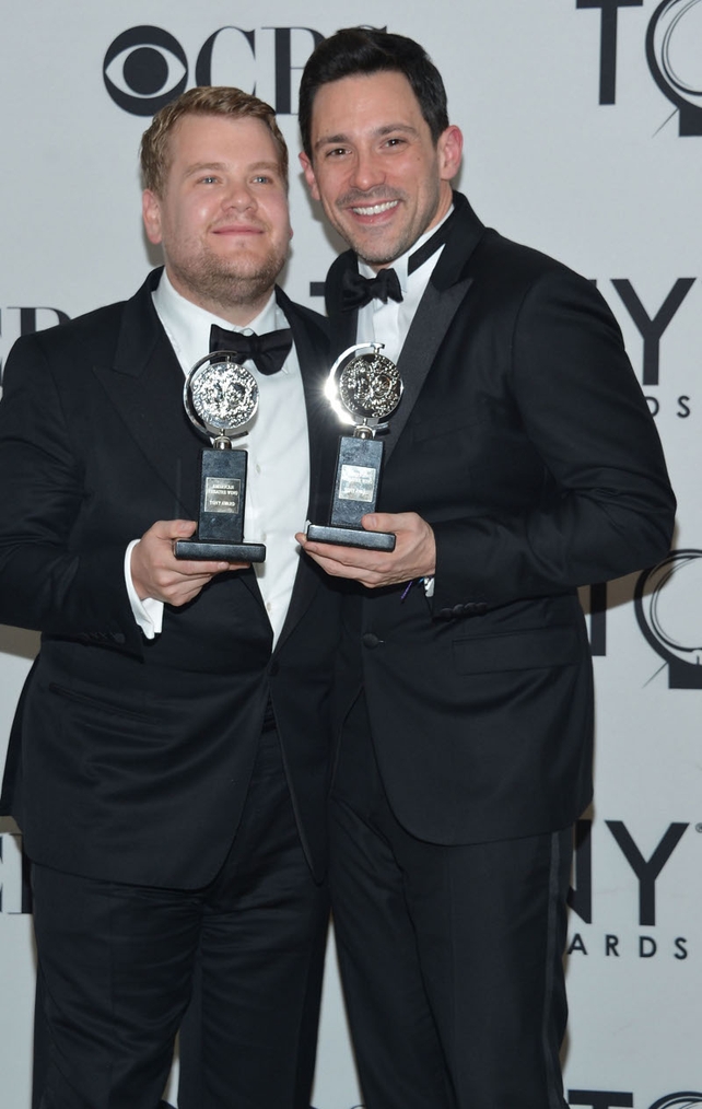 James Corden and Steve Kazee
