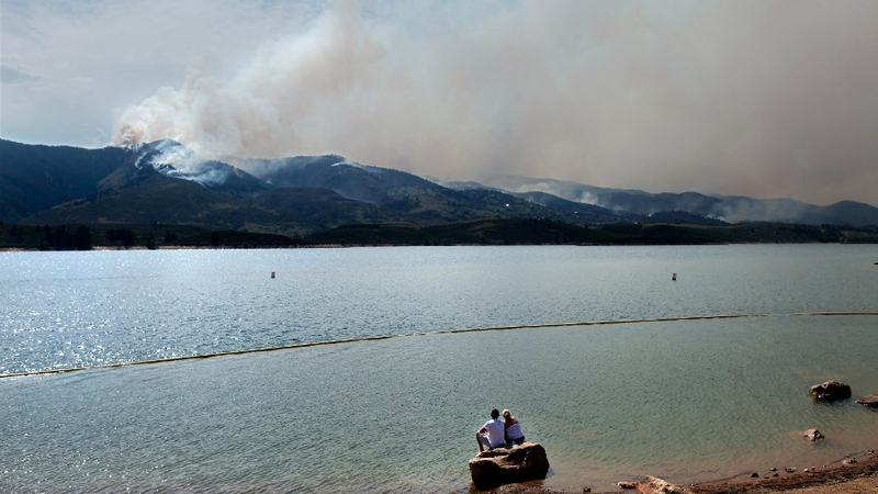 A wildfire has burned some 37,000 acres in the US state of Colorado