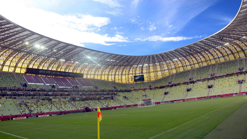 A view of the PGE Arena in Gdansk where the Irish will hope to cause a big upset