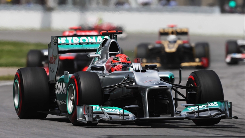 Michael Schumacher was forced to retire at the Canadian Grand Prix in Montreal