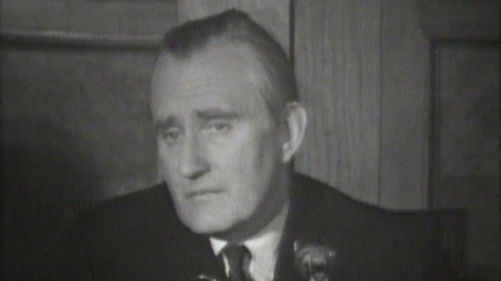 Major Chichester-Clark pictured at a press conference on 12 September 1969.